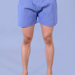 Premium Men’s Swiss Cotton Checkered Boxer Shorts