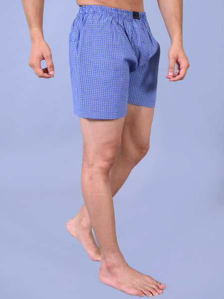 Premium Men’s Swiss Cotton Checkered Boxer Shorts