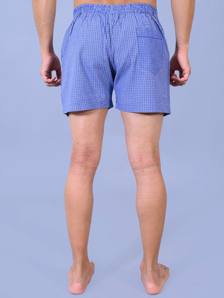Premium Men’s Swiss Cotton Checkered Boxer Shorts