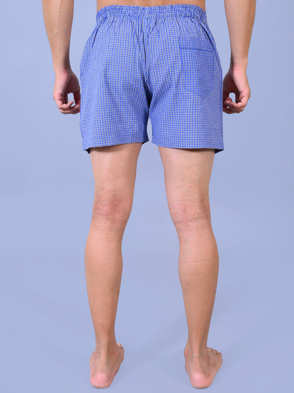 Premium Men’s Swiss Cotton Checkered Boxer Shorts