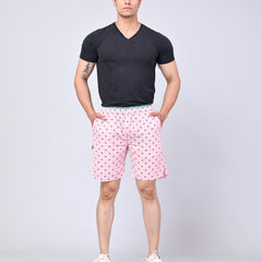 Men’s Premium Boxer Printed Boxer Shorts  – Baby Pink