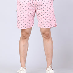 Men’s Premium Boxer Printed Boxer Shorts  – Baby Pink