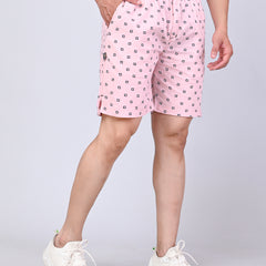 Men’s Premium Boxer Printed Boxer Shorts  – Baby Pink