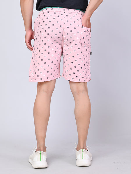 Men’s Premium Boxer Printed Boxer Shorts  – Baby Pink