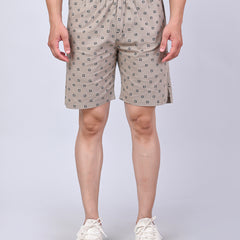Men’s Premium Boxer Printed Boxer Shorts – Beige