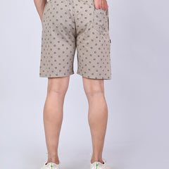 Men’s Premium Boxer Printed Boxer Shorts – Beige