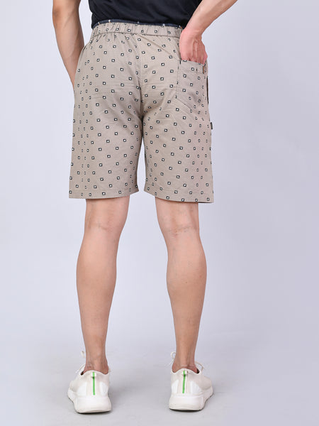 Men’s Premium Boxer Printed Boxer Shorts – Beige