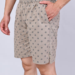 Men’s Premium Boxer Printed Boxer Shorts – Beige