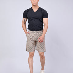 Men’s Premium Boxer Printed Boxer Shorts – Beige