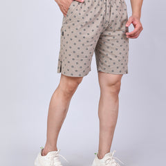 Men’s Premium Boxer Printed Boxer Shorts – Beige