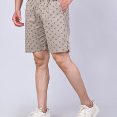 Men’s Premium Boxer Printed Boxer Shorts – Beige