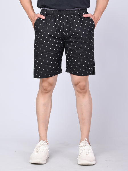 Men’s Premium Boxer Printed Boxer Shorts  – Black