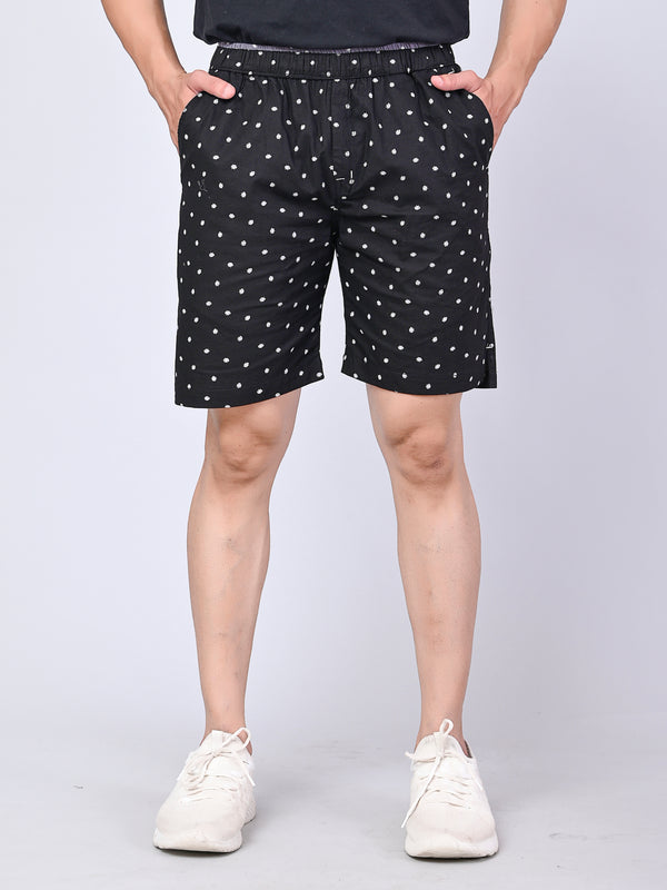 Men’s Premium Boxer Printed Boxer Shorts  – Black