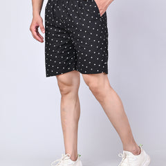 Men’s Premium Boxer Printed Boxer Shorts  – Black