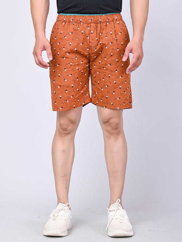 Men’s Premium Boxer Printed Boxer Shorts  – Brown