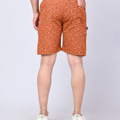 Men’s Premium Boxer Printed Boxer Shorts  – Brown