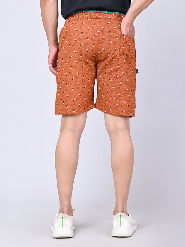 Men’s Premium Boxer Printed Boxer Shorts  – Brown