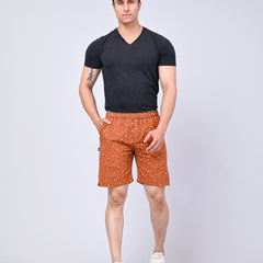 Men’s Premium Boxer Printed Boxer Shorts  – Brown