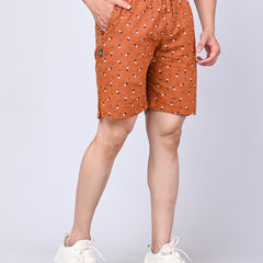 Men’s Premium Boxer Printed Boxer Shorts  – Brown