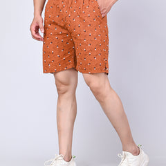 Men’s Premium Boxer Printed Boxer Shorts  – Brown