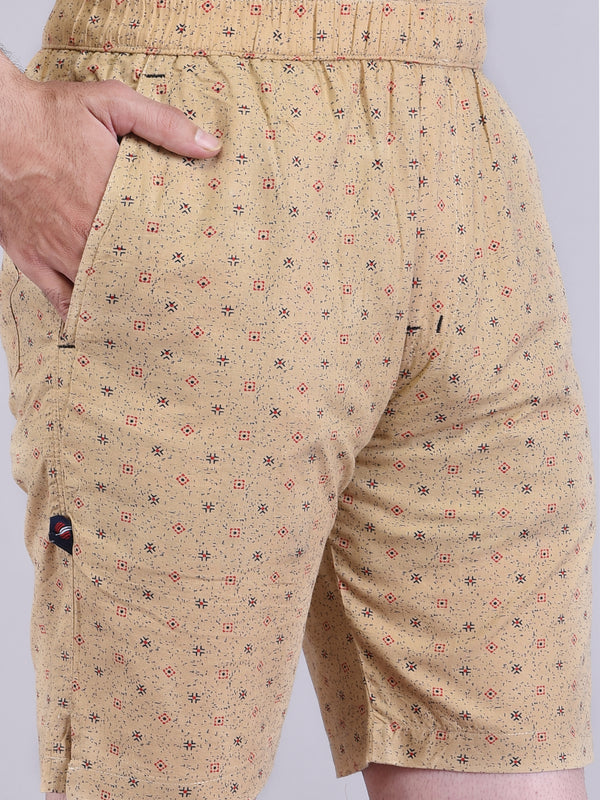 Men’s Premium Boxer Printed Boxer Shorts  – Cream