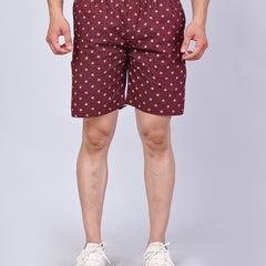 Men’s Premium Boxer Printed Boxer Shorts  – Dark Maroon