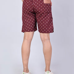 Men’s Premium Boxer Printed Boxer Shorts  – Dark Maroon
