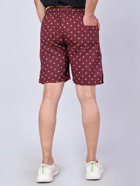 Men’s Premium Boxer Printed Boxer Shorts  – Dark Maroon