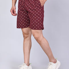 Men’s Premium Boxer Printed Boxer Shorts  – Dark Maroon