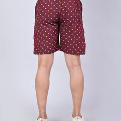 Men’s Premium Boxer Printed Boxer Shorts  – Dark Maroon