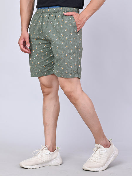 Men’s Premium Boxer Printed Boxer Shorts  – Green