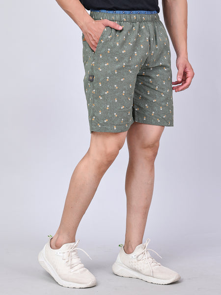 Men’s Premium Boxer Printed Boxer Shorts  – Green