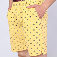 Men’s Premium Boxer Printed Boxer Shorts  – Lemon Yellow
