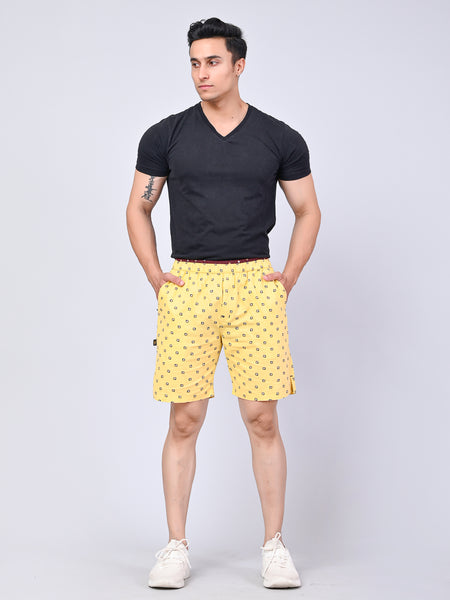 Men’s Premium Boxer Printed Boxer Shorts  – Lemon Yellow