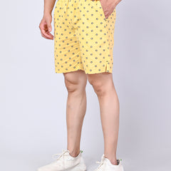 Men’s Premium Boxer Printed Boxer Shorts  – Lemon Yellow