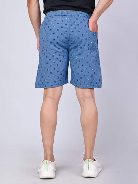Men’s Premium Boxer Printed Boxer Shorts – Light Blue