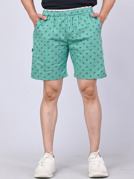 Men’s Premium Boxer Printed Boxer Shorts  – Light Green
