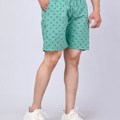 Men’s Premium Boxer Printed Boxer Shorts  – Light Green