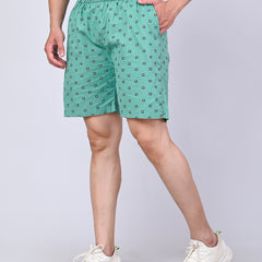 Men’s Premium Boxer Printed Boxer Shorts  – Light Green
