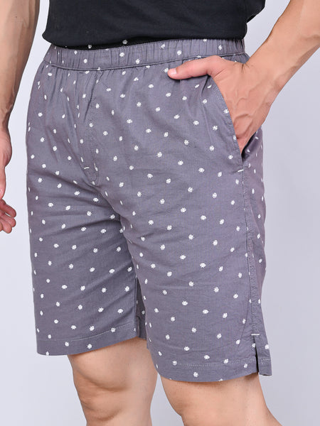 Men’s Premium Boxer Printed Boxer Shorts – Light Gray