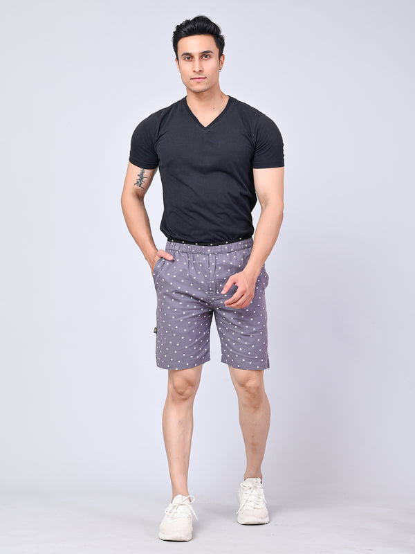 Men’s Premium Boxer Printed Boxer Shorts – Light Gray