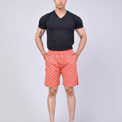 Men’s Premium Boxer Printed Boxer Shorts – Light Orange