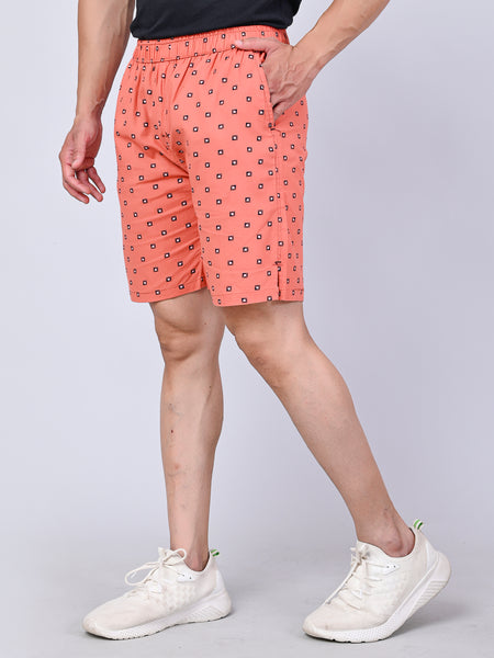 Men’s Premium Boxer Printed Boxer Shorts – Light Orange