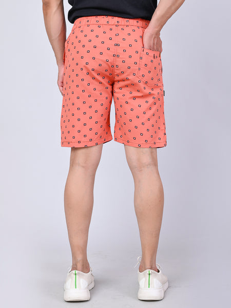 Men’s Premium Boxer Printed Boxer Shorts – Light Orange