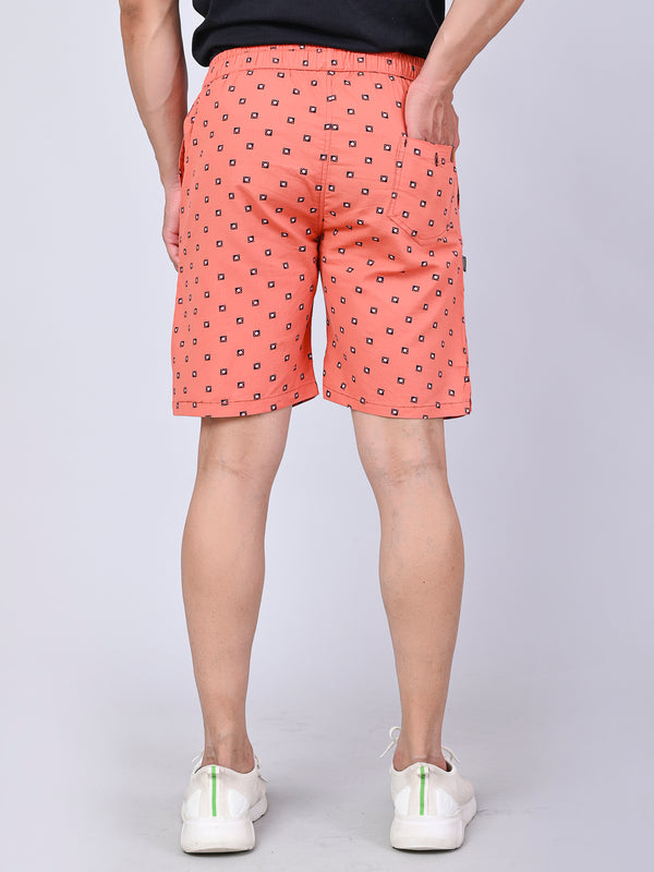 Men’s Premium Boxer Printed Boxer Shorts – Light Orange