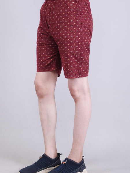Men’s Premium Boxer Printed Boxer Shorts – Maroon