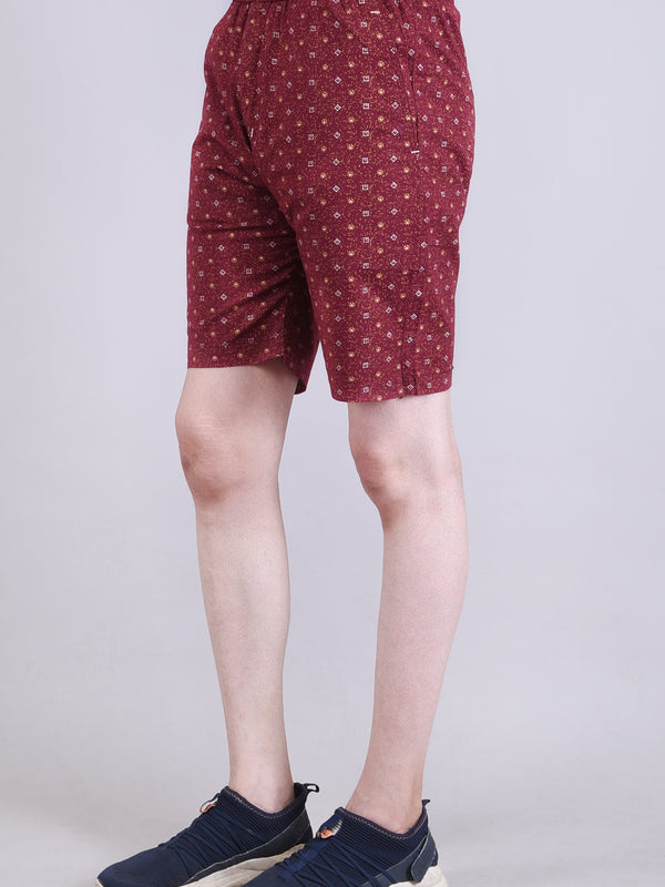 Men’s Premium Boxer Printed Boxer Shorts – Maroon