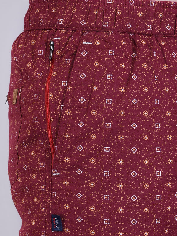 Men’s Premium Boxer Printed Boxer Shorts – Maroon