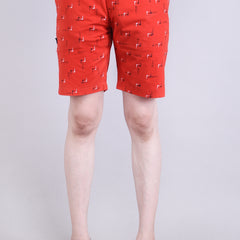 Men’s Premium Boxer Printed Boxer Shorts  – Red