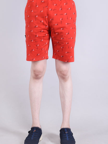 Men’s Premium Boxer Printed Boxer Shorts  – Red